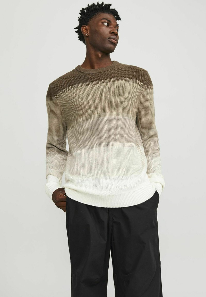 Jack & Jones - FARBVERLAUF - Strickpullover - marshmallow, Vergrößern