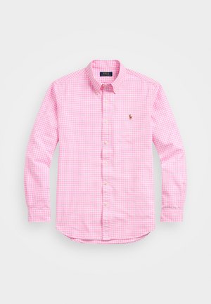 Polo Ralph Lauren CUSTOM FIT GINGHAM OXFORD SHIRT - Shirt - pink/white