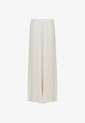 Leem, WIDE-LEG PLEATED TROUSER - Broek - white