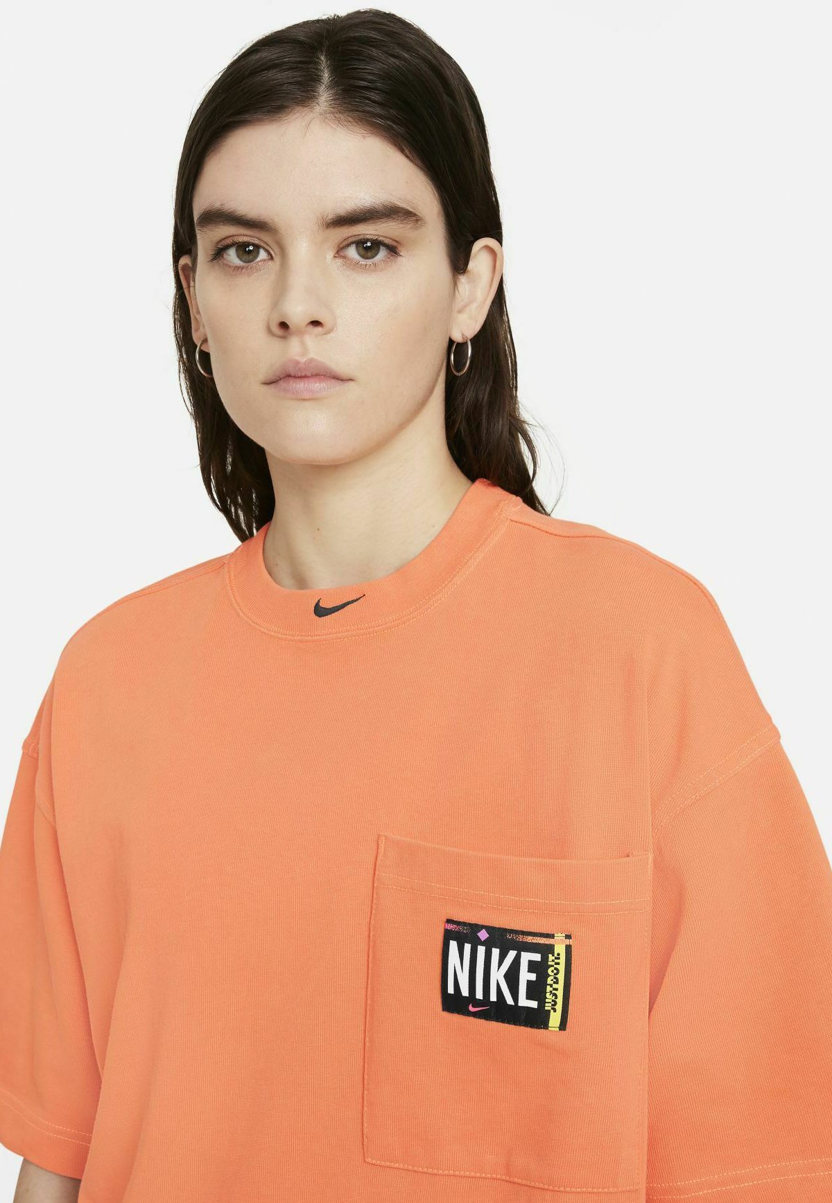 orange nike air dress