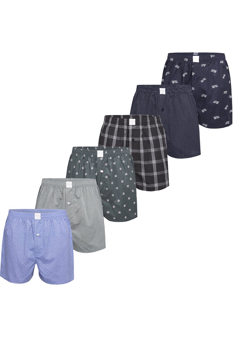 MG-1 6-PACK CLASSIC - Boxershorts - blue black olive