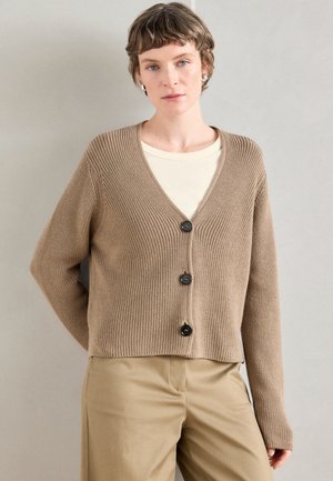 CARDIGAN LONGSLEEVE V NECK - Ζακέτα - dusty earth