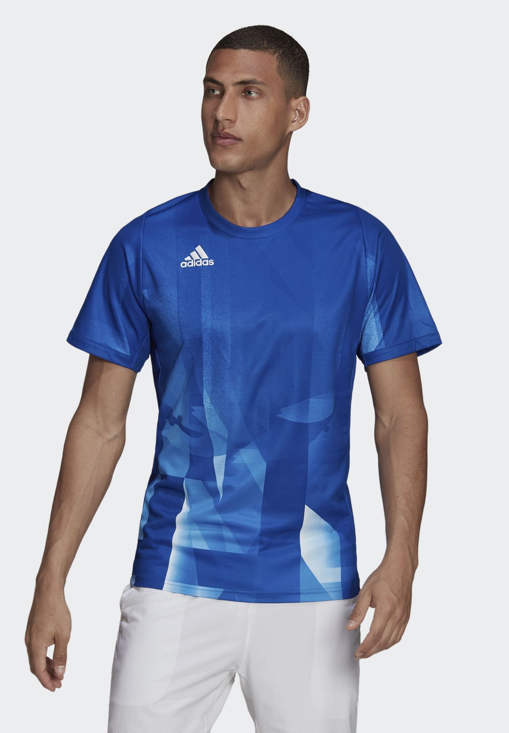 adidas Performance Camiseta estampada - blue/azul - Zalando.es