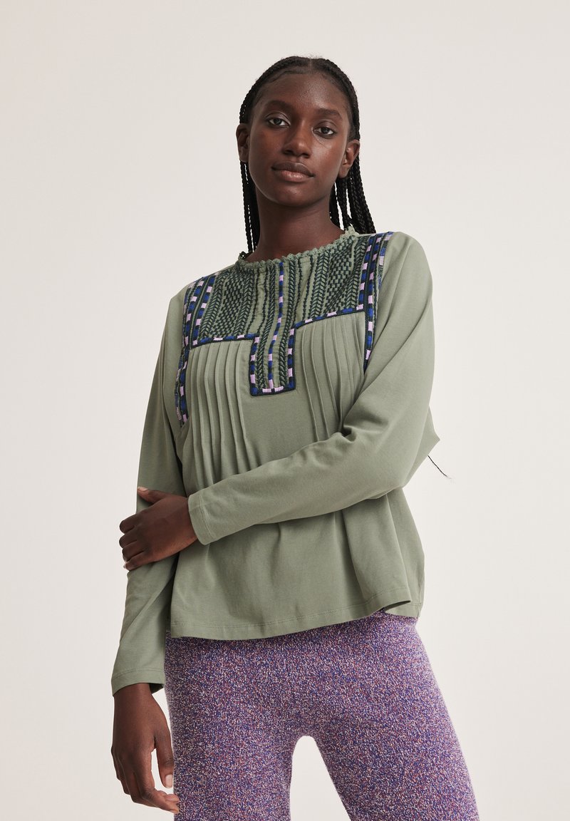 Odd Molly T-shirt à manches longues - hunter green