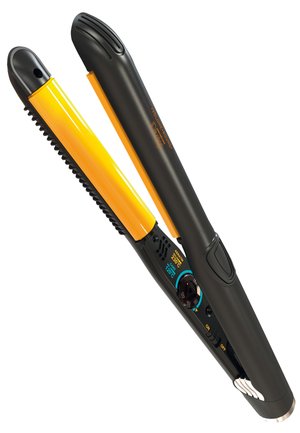 Italian Design ELECTRICAL ITEMS GOLD STYLER VOLUME ROUND HAIR STRAIGHTENER - Lisseur - black