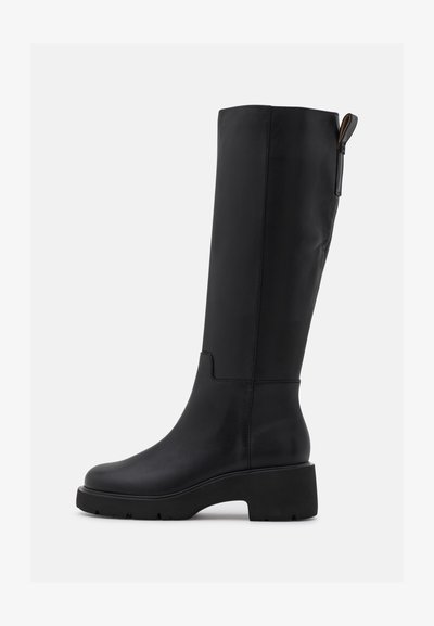 MILAH - Bottes à plateau - black