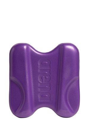 Tabla de natación de color púrpura con una superficie lisa, bordes curvados, y el nombre de la marca "arena" grabado en un lado. Diseño ligero y duradero.