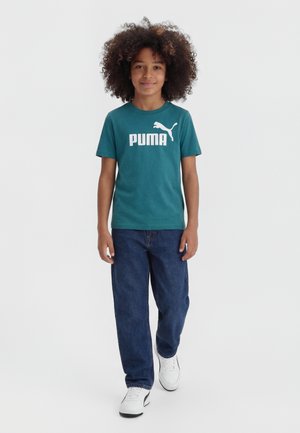 Puma LOGO TEE - Tričko s potlačou - emerald ice