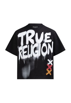 True Religion, TRUE RELIGION T-SHIRT GRAFFITTI - T-Shirt print - black