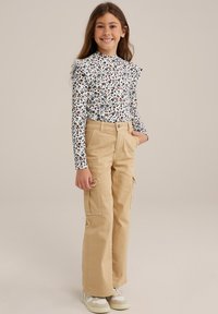 WE Fashion Pitkähihainen paita - white