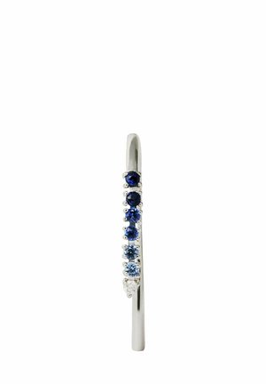 INDIVIDUAL CON ZAFIROS Y DIAMANTES - Pendientes - silver-coloured