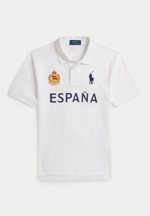 Polo Ralph Lauren, SPAIN COTTON MESH POLO SHIRT 7-14Y - Poloshirt - white