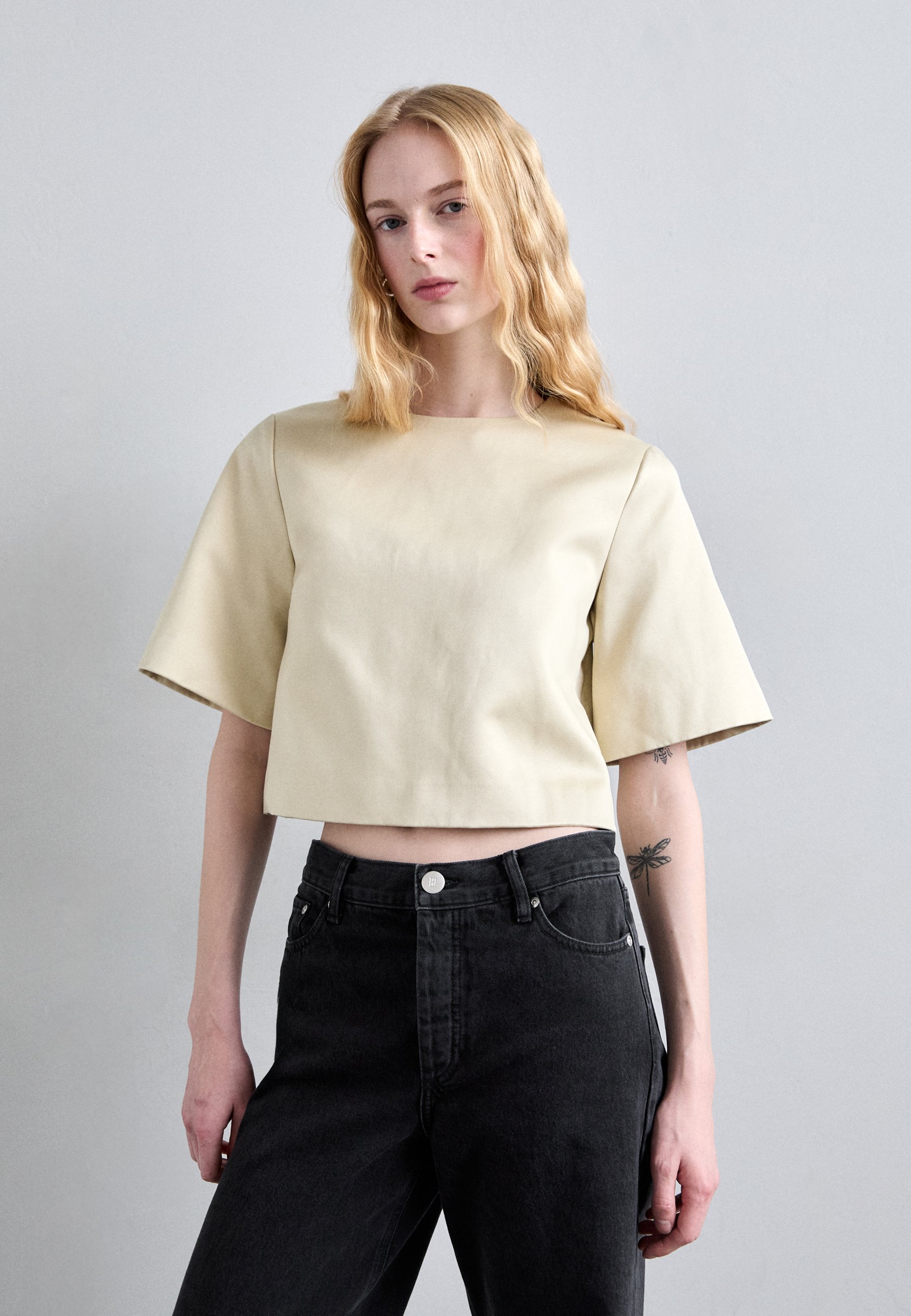 売れ筋商品|||バイマレンバーガー シャツ レディース トップス HANIA - Blouse - oyster gray By Malene Birger HANIA - Bluse - oyster gray/beige - Zalando.dk