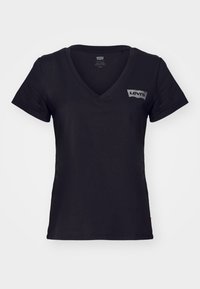PERFECT VNECK - Jednoduché tričko - caviar