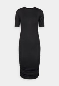 PIECES Tall PCNALA RUCHING DRESS  - Φόρεμα από ζέρσεϊ - black