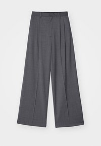 DARCEY TROUSERS - Bukse - dark grey melange