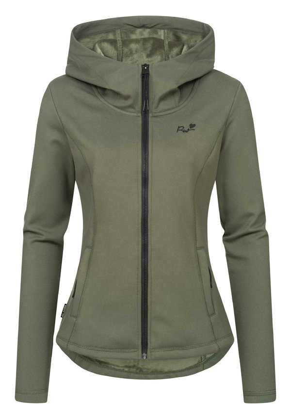 LYSHKA - Sweatjacke - dark olive