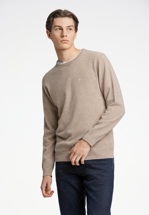 RECYCLED MIX  - Strickpullover - lt sand mel