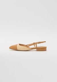 BELINDA - Takaa avoimet ballerinat - tan