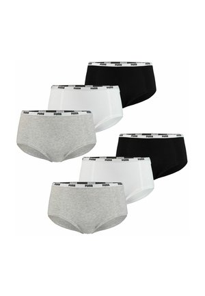 6ER PACK  - Briefs - schwarz   grau melange   weiß