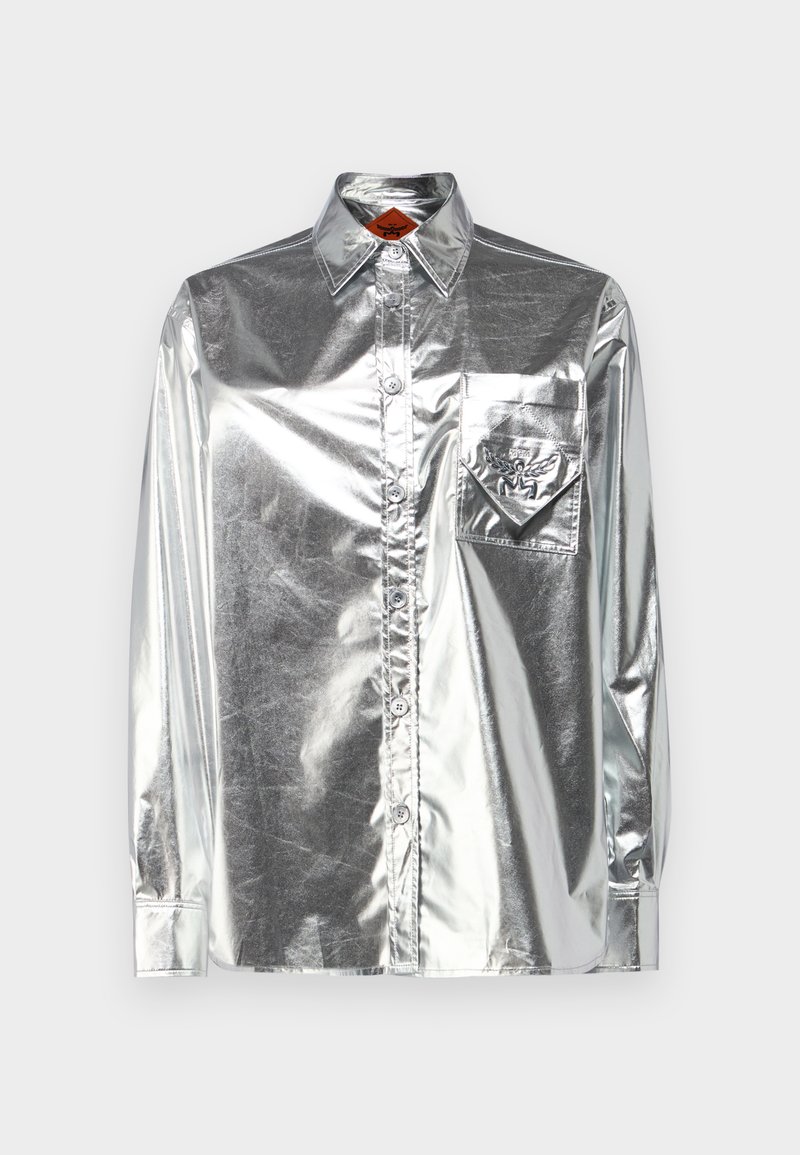 MCM Overhemdblouse zilverkleurig MCM Overhemdblouse zilverkleurig