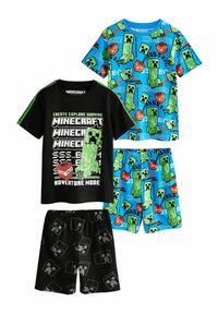 Next REGULAR FIT - LICENSE MINECRAFT  2 PACK SET - Nachtwäsche Set - green black