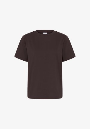 ICHI, IHPALMER LOOSE SHORT SLEEVE - Základné tričko - chocolate torte