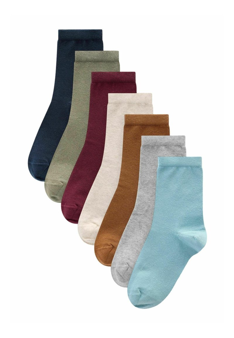 Next RICH PLAIN 7 PACK REGULAR FIT - Calze - red yellow blue