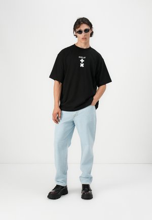 PANTS - Tiesaus kirpimo džinsai - superlight blue