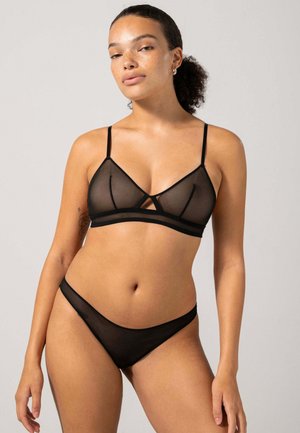 MESH BIKINI - Slip - black