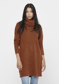 ONLY ONLJANA DRESS - Gebreide jurk - ginger bread melange