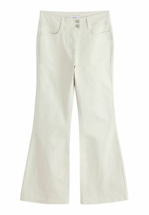 Next, TALL FIT - FLARED CHINO TROUSERS . - Nohavice - ecru
