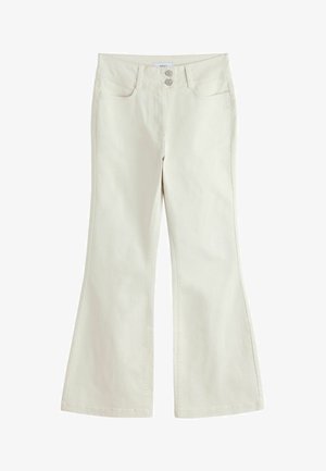 Next, TALL FIT - FLARED CHINO TROUSERS . - Nohavice - ecru
