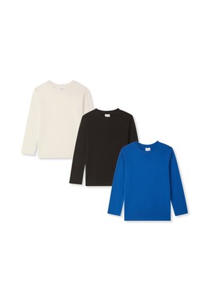 PACK 3 UNITA - Maglietta a manica lunga - bluette