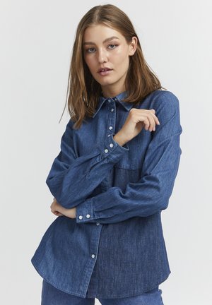 PULZ PZTORI - Košile - medium blue denim