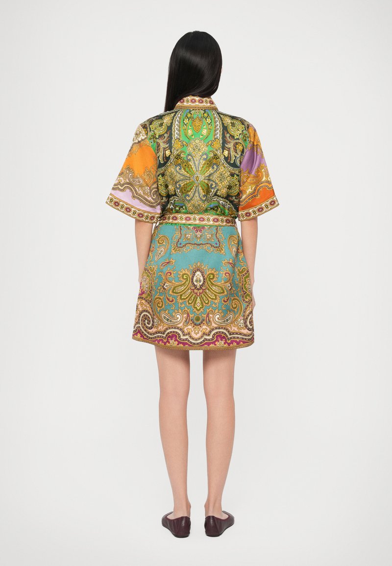 knee length dresses for ladies Multi Clemenza Silk Midi Dress main image 1