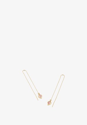 Guess, 70 MM LANGER HERZANHÄNGER - Boucles d'oreilles - mehrfarbe rose