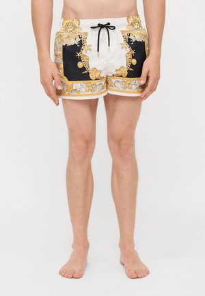 SWIM GOLFO LA VACANZA FOULARD PRINT - Short de bain - ivory/black/gold-coloured