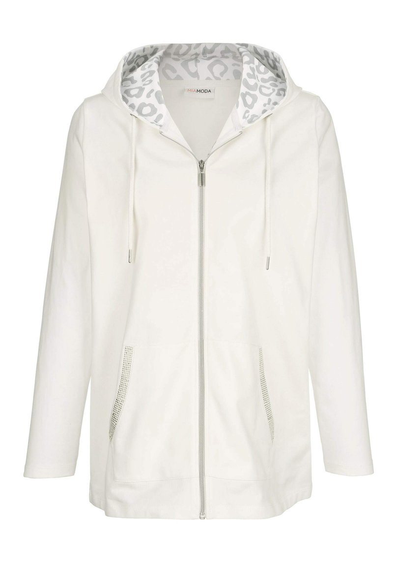 Damen Sweatshirts | MIAMODA Sweatjacke creme weiß/weiß - RM22755 Damen Sweatshirts | MIAMODA Sweatjacke creme weiß/weiß - RM22755