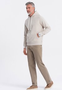 Ombre Felpa con cappuccio - light grey