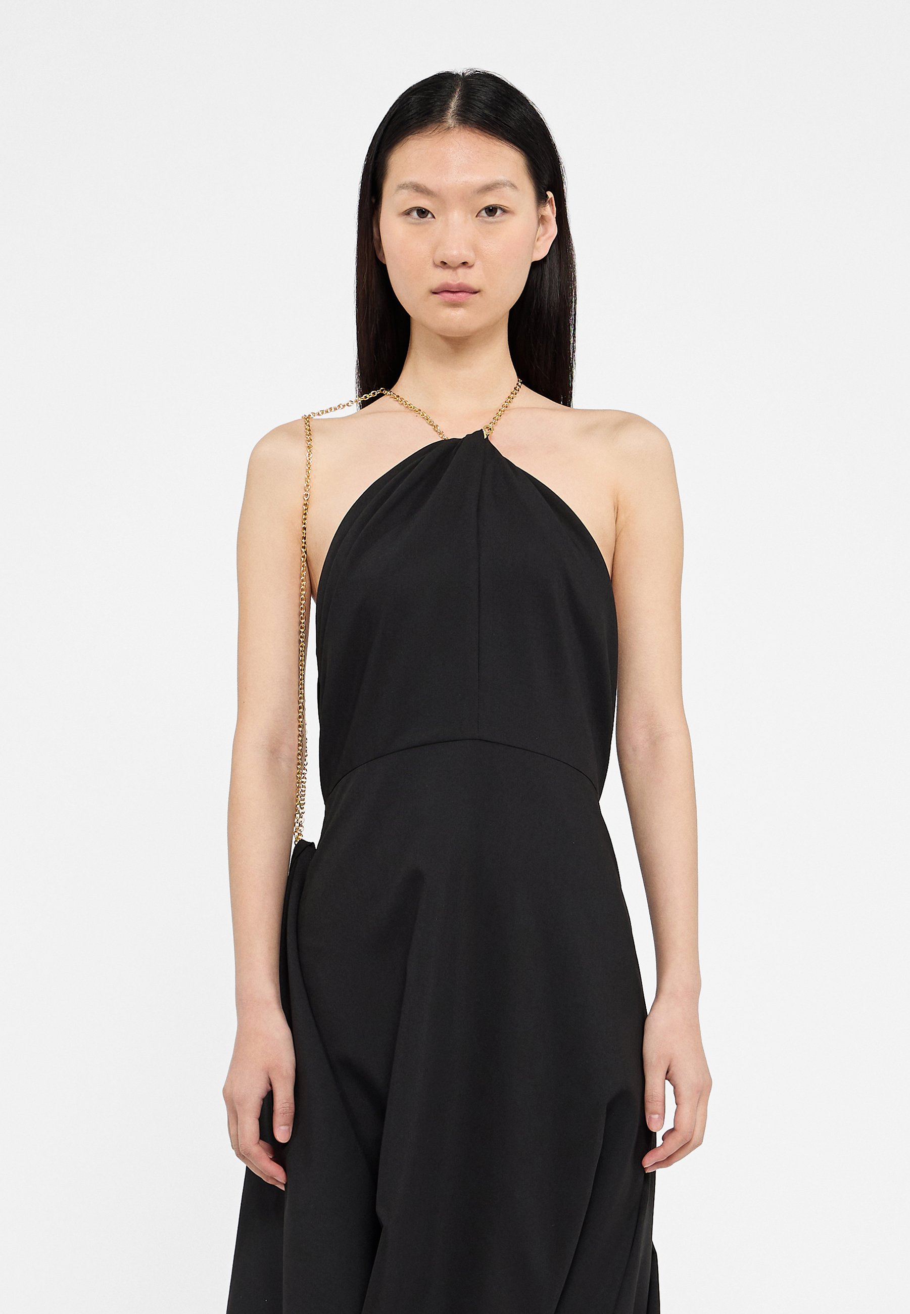 sachin and babi light blue dress VIMILINA HALTER NECK MAXI DRESS | Blue main image 1