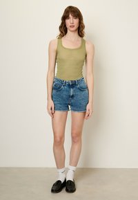 American Vintage JOYBIRD - Džinsa auduma šorti - denim bleu