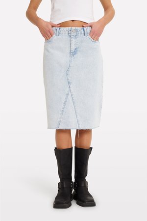 DANK SKIRT - Farkkuhame - 90s light denim