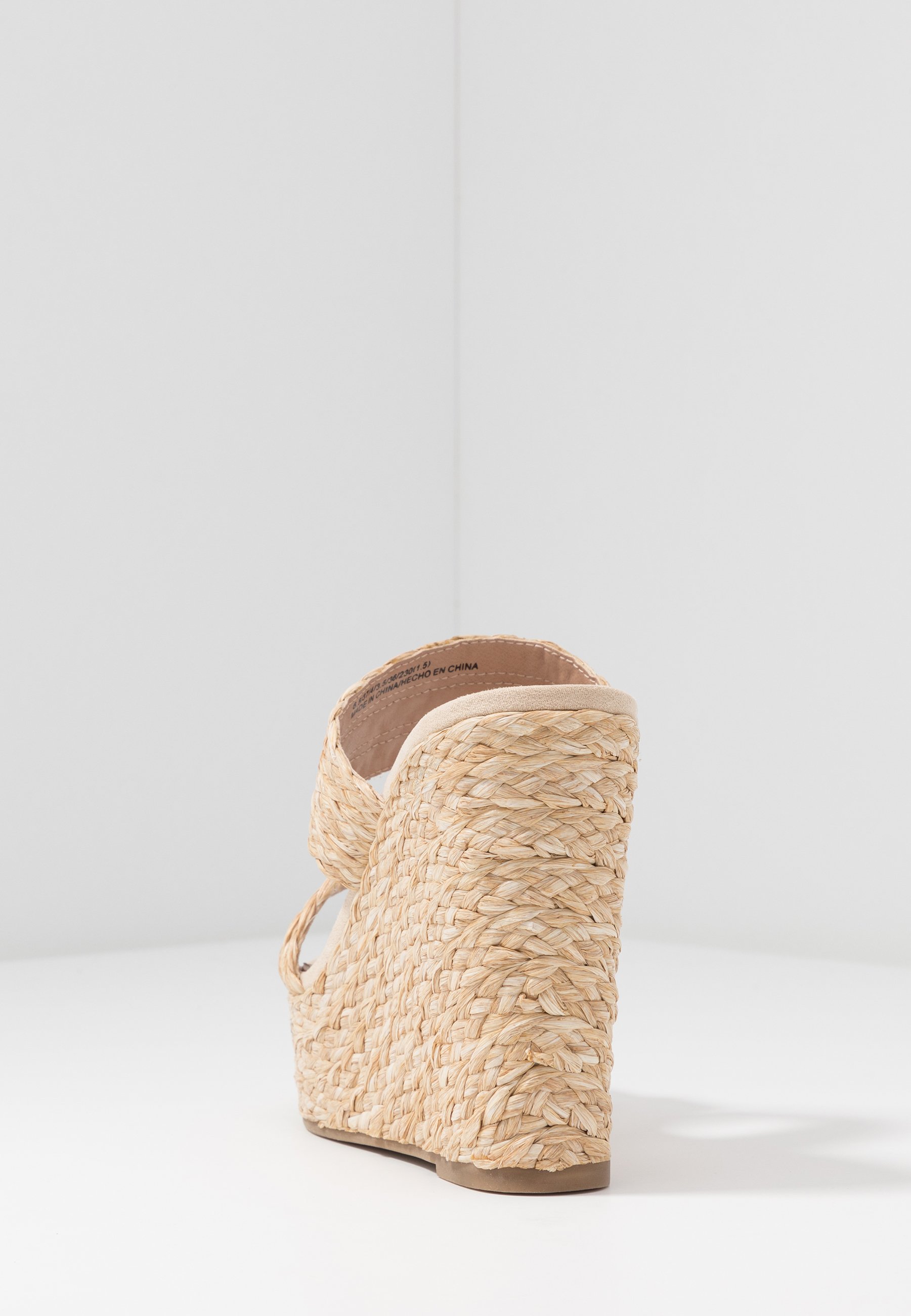 SUNFLOWER WEDGE Slip ins med klack natural SUNFLOWER WEDGE Slip ins med klack natural