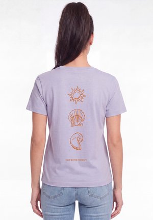 watapparel, SALT WATER THERAPY - Print T-shirt - lavender