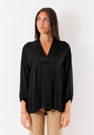 CAMICETTA MANICHE IN PIZZO 4000 NERO