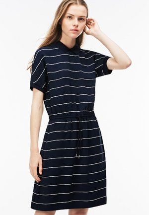 Lacoste EF2979 - Vestito di maglina - navy blue/vanilla plant