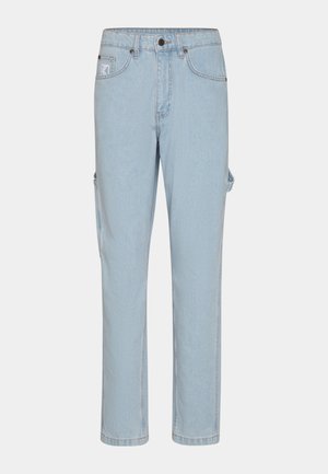 Karl Kani RETRO TAPE WOREAR DENIM - Tiesaus kirpimo džinsai - light blue