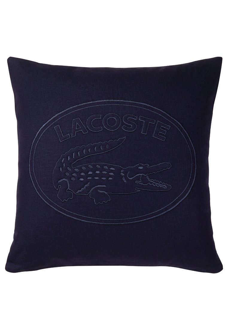 Lacoste Housse de coussin bleu marine