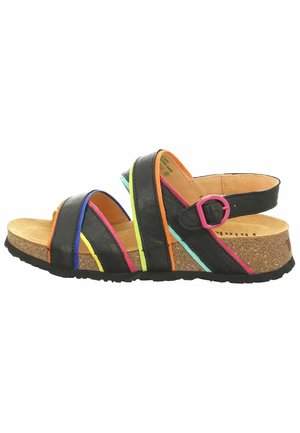 Sandalen - schwarz kombi